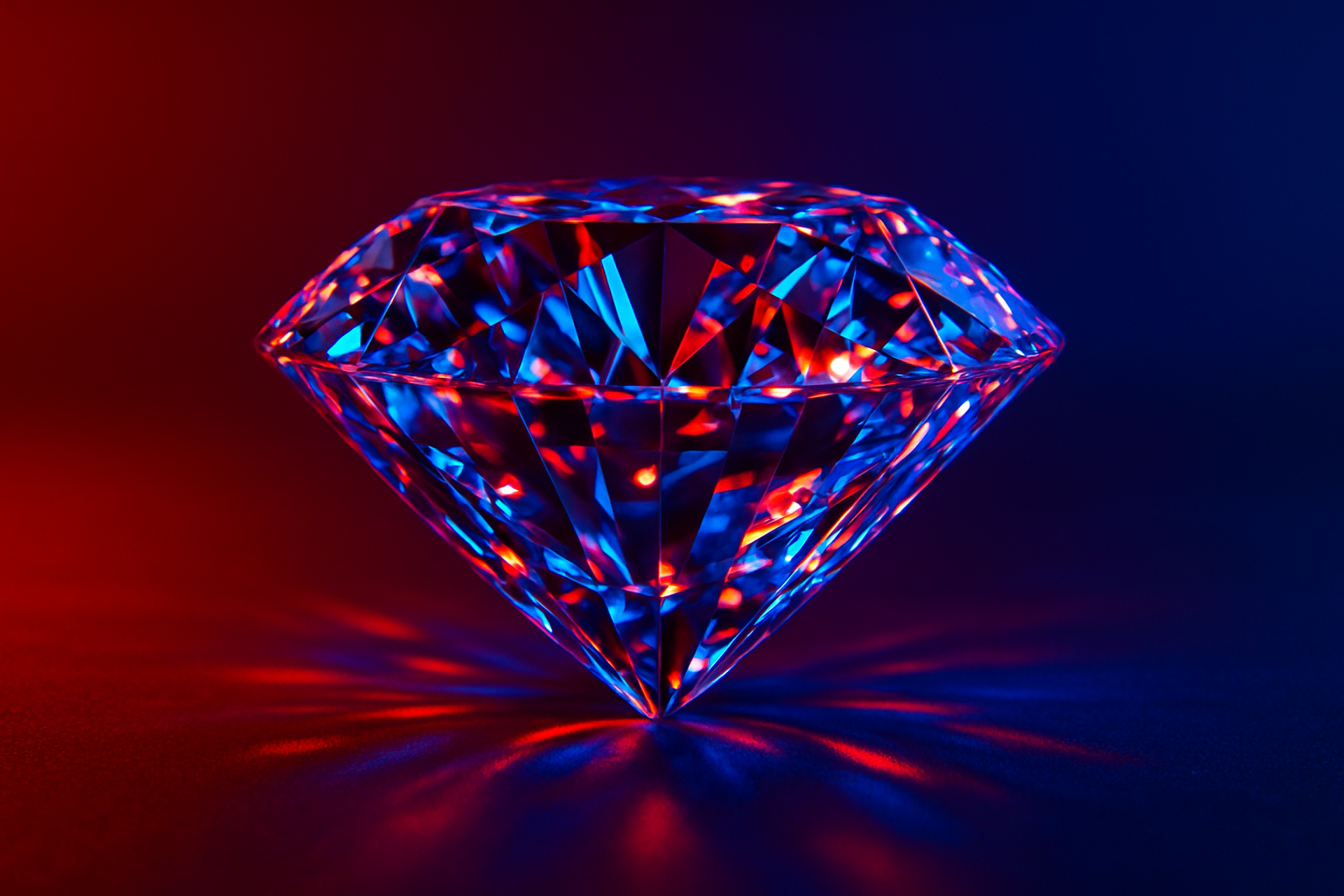 diamond red blue